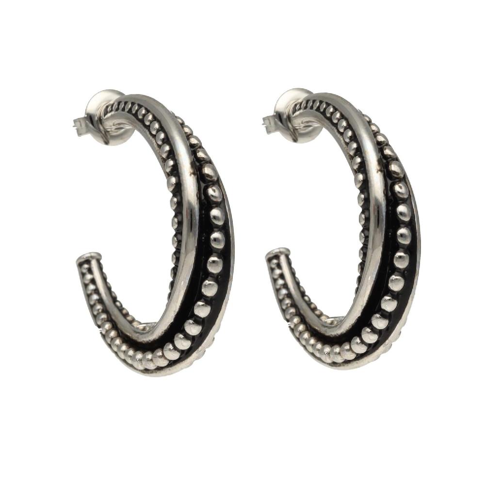 camps & camps oorringen Big Silver Dots Earrings