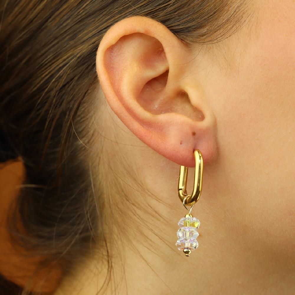 camps & camps oorringen Crystal