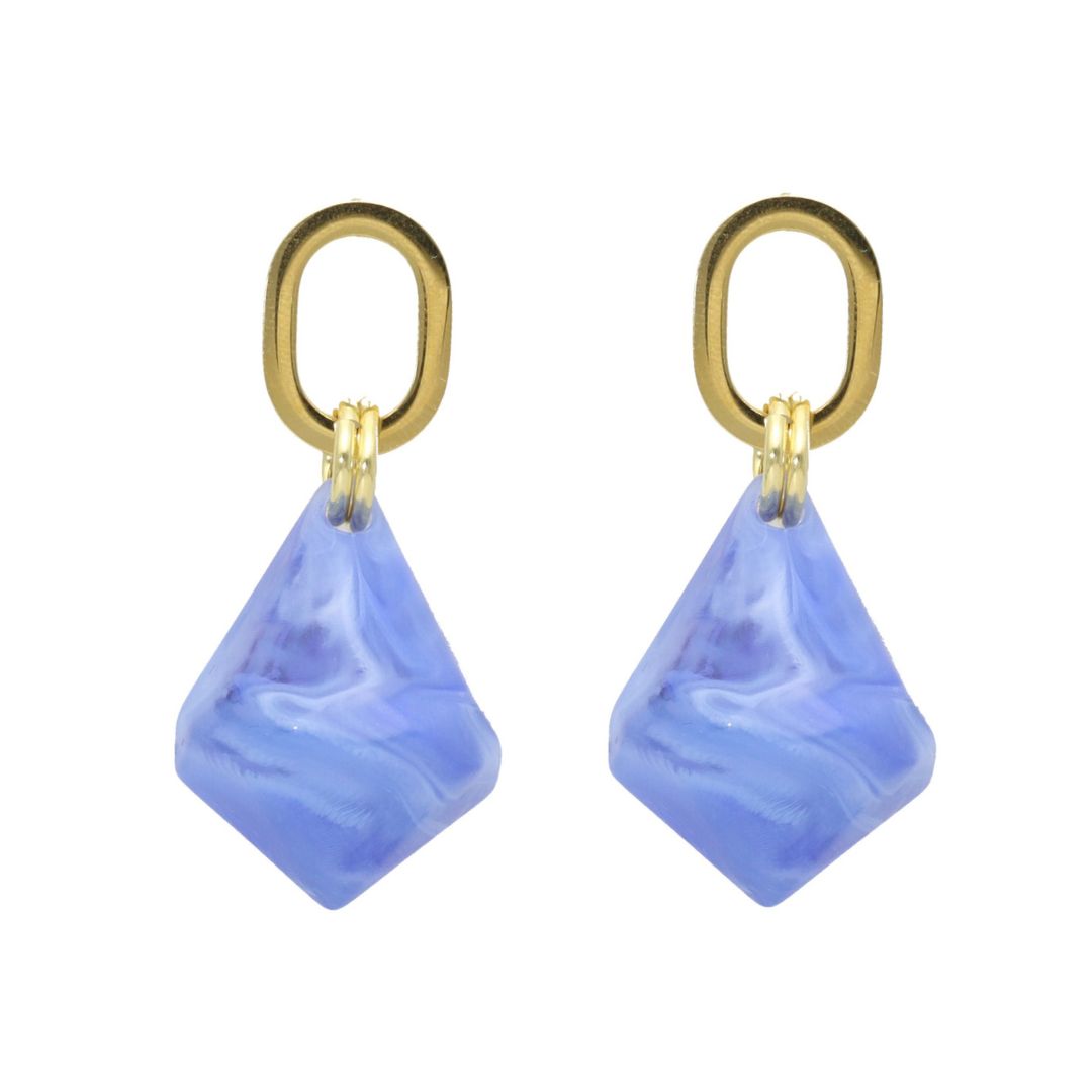 camps & camps oorringen Dangling Diamonds