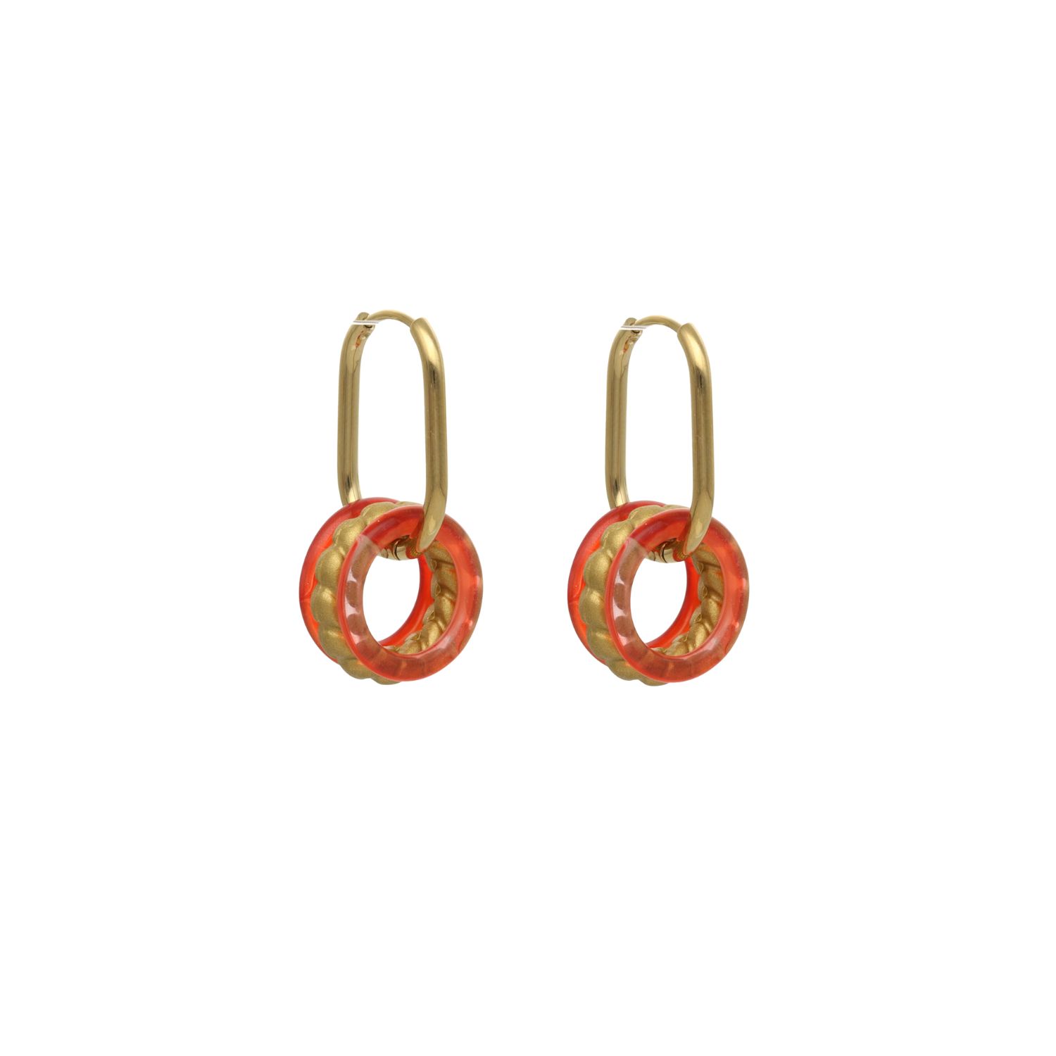 camps & camps oorringen Golden Oval Earrings