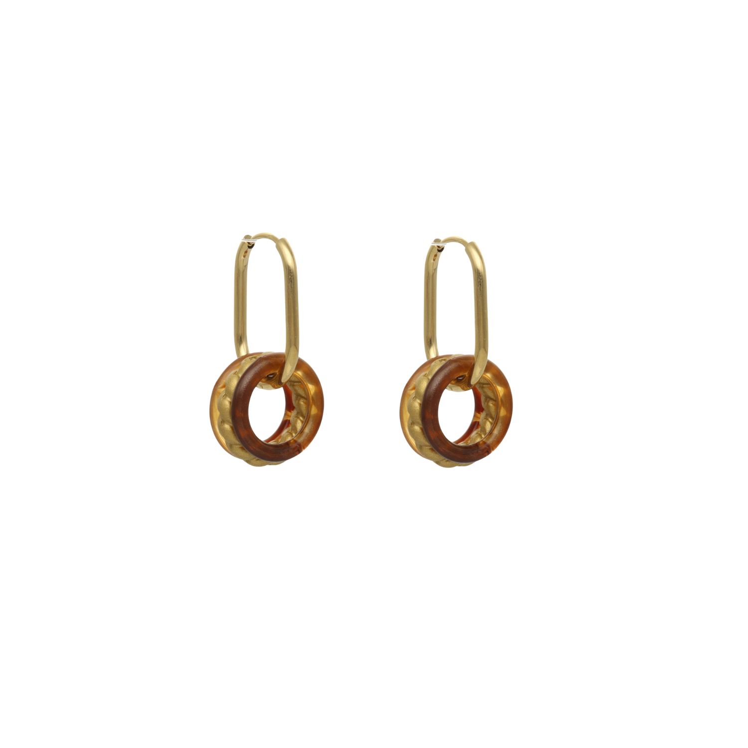camps & camps oorringen Golden Oval Earrings