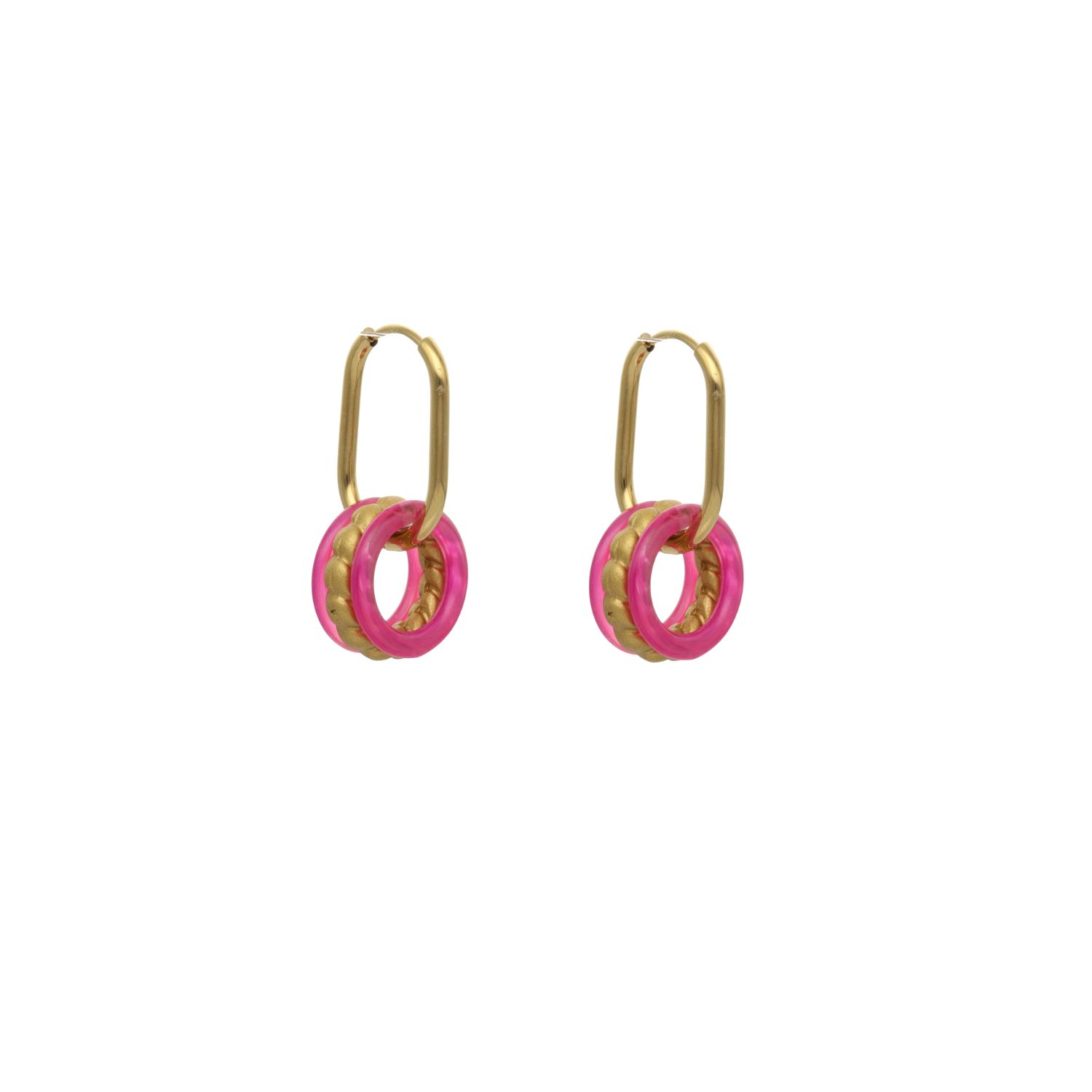 camps & camps oorringen Golden Oval Earrings