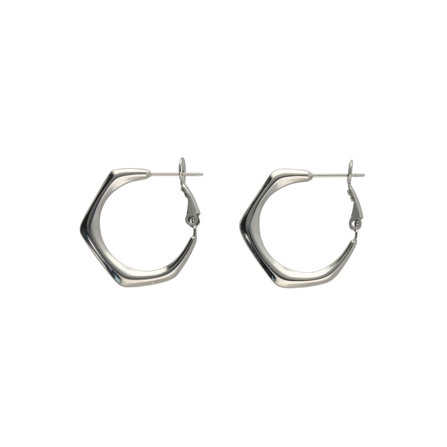 camps & camps oorringen Little Hexagon Hoop Earrings