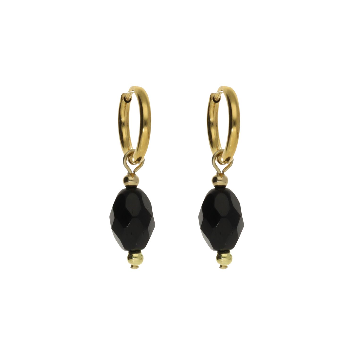 camps & camps oorringen Little Noir Pearl Earrings