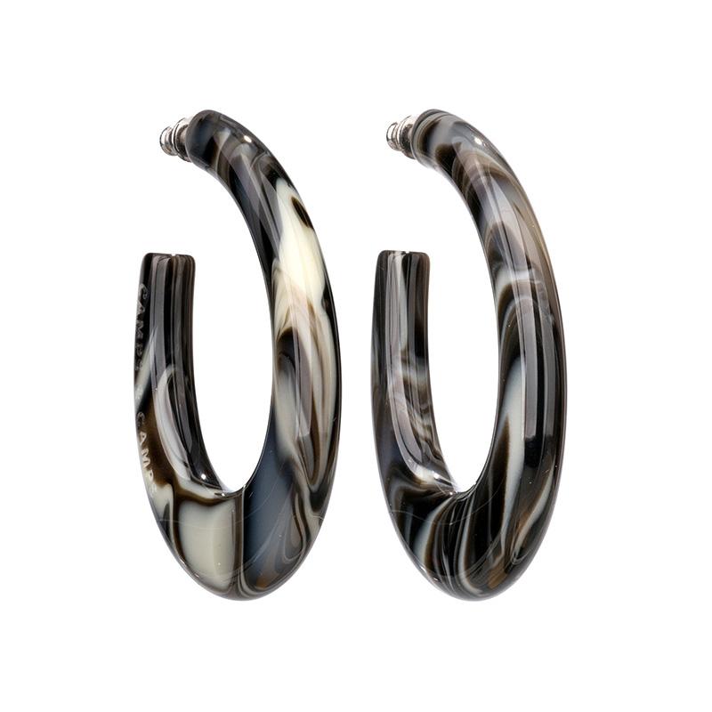 camps & camps oorringen onyx agate fantasy statement