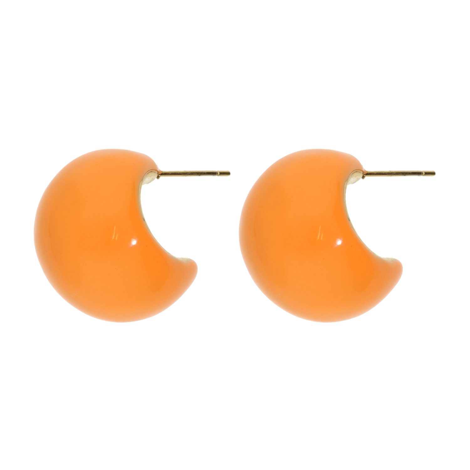 Camps & Camps Oorringen Orange Plain Earrings