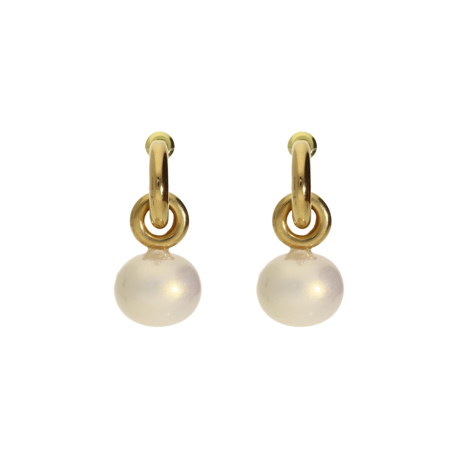 camps & camps oorringen Oval Pearl Earrings