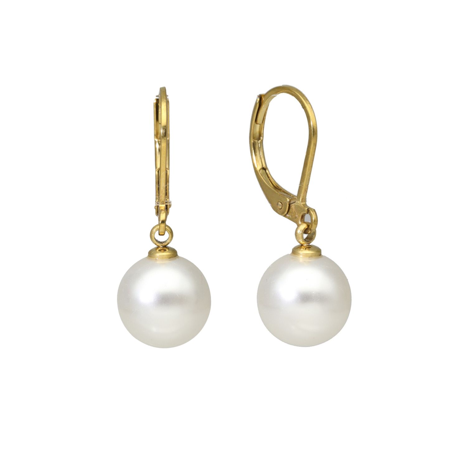 camps & camps oorringen Pearl White