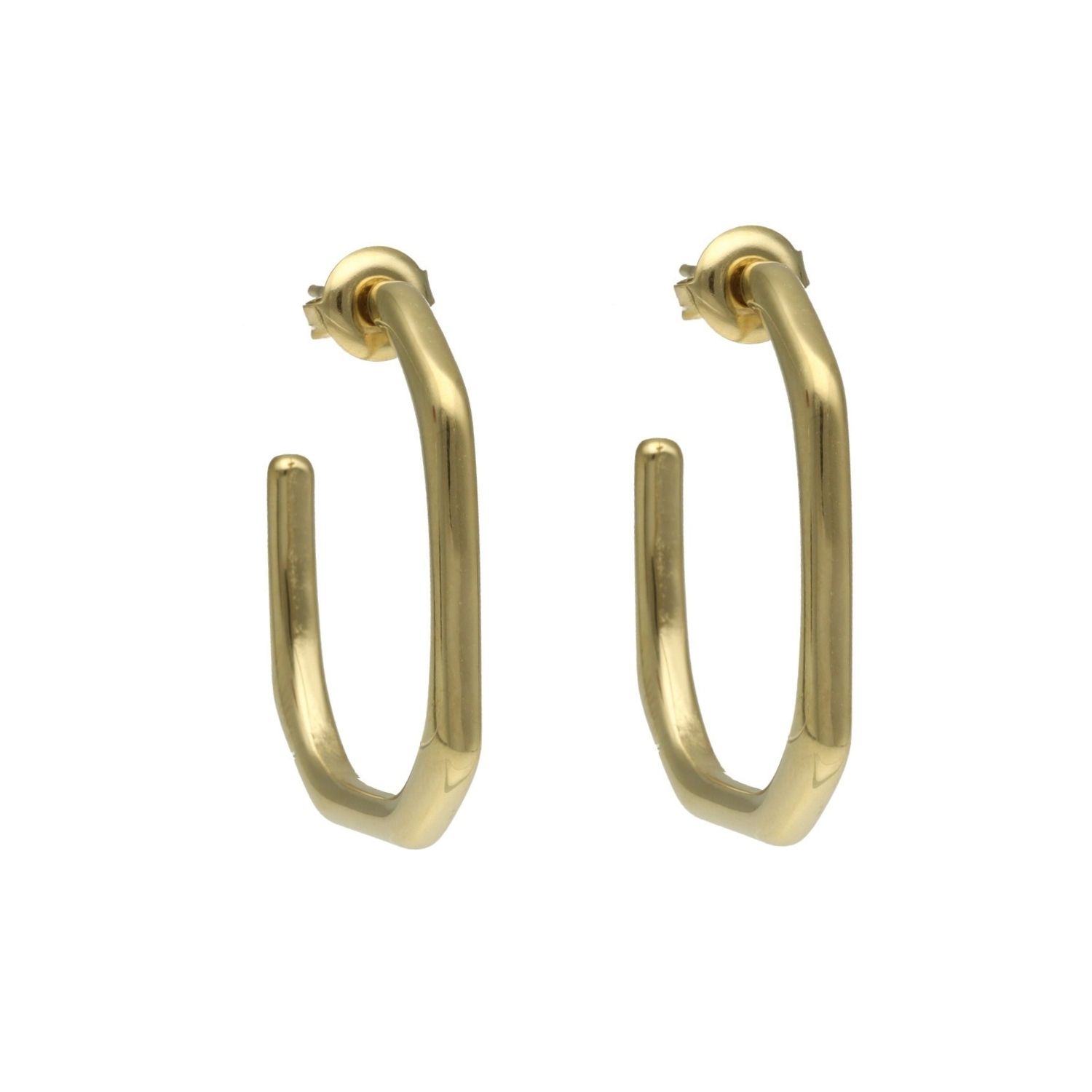 camps & camps oorringen Plain Rectangle Earrings