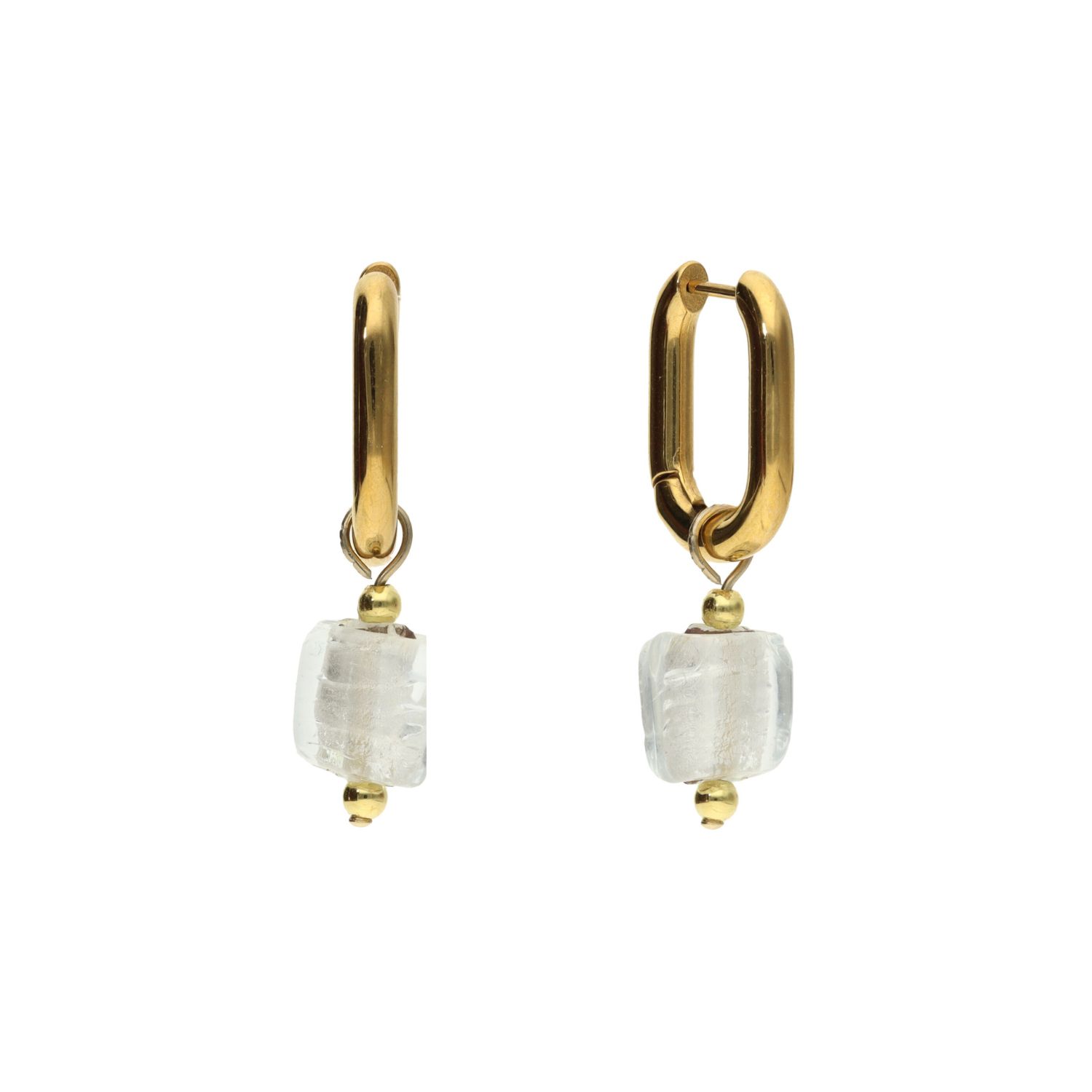 camps & camps oorringen Silver Dust