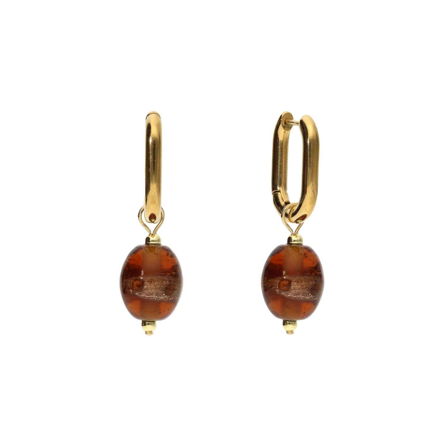 camps & camps oorringen Smoked Topaz