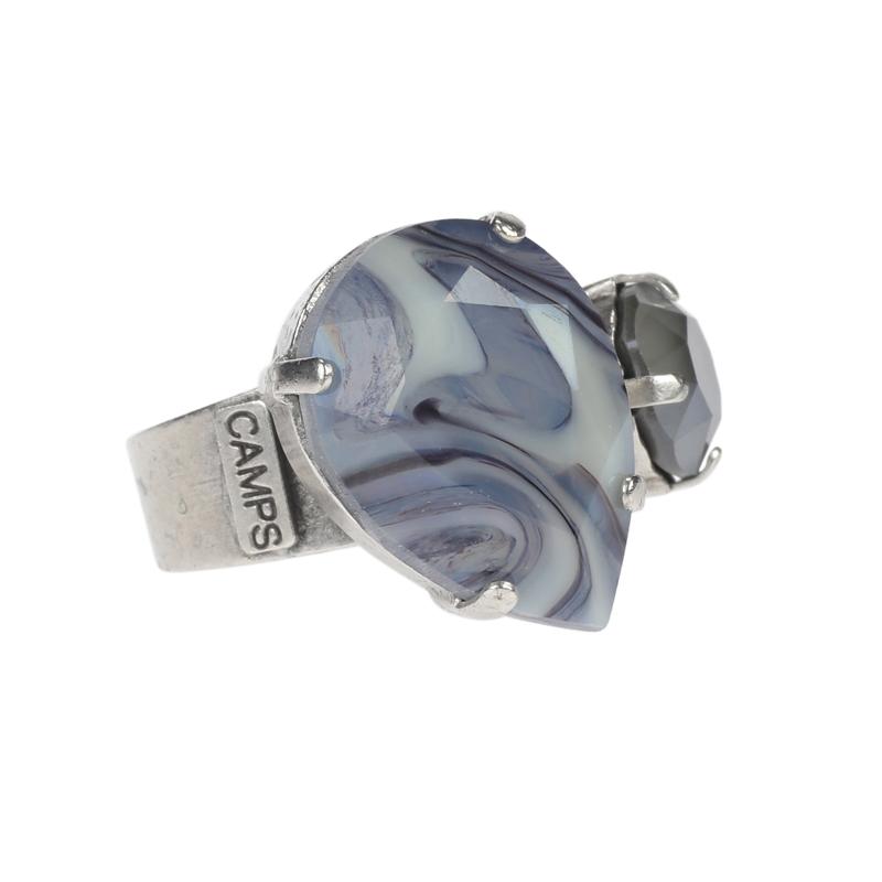 camps & camps ring black cream splendour ring