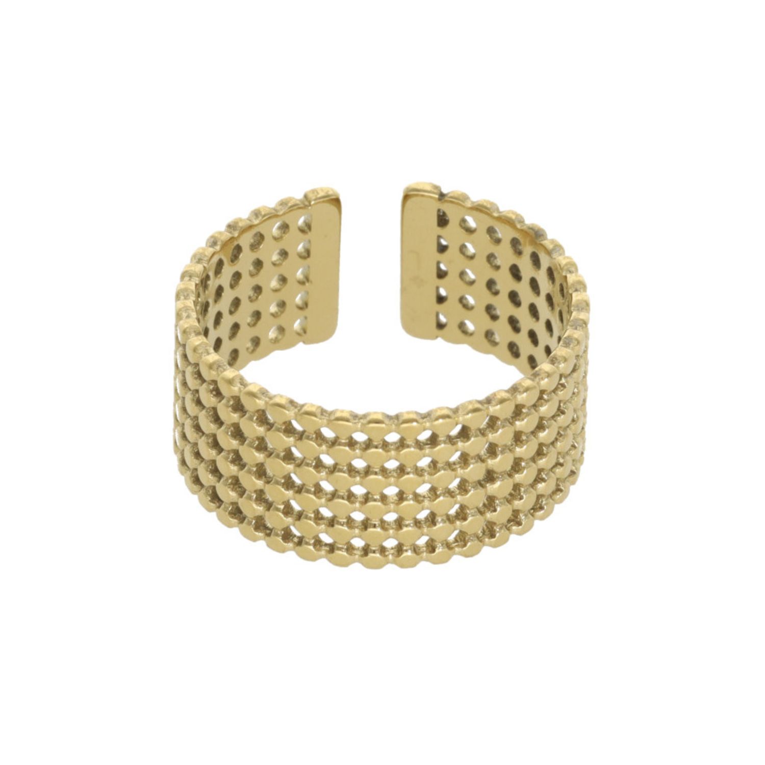 camps & camps ring Golden Mesh Ring