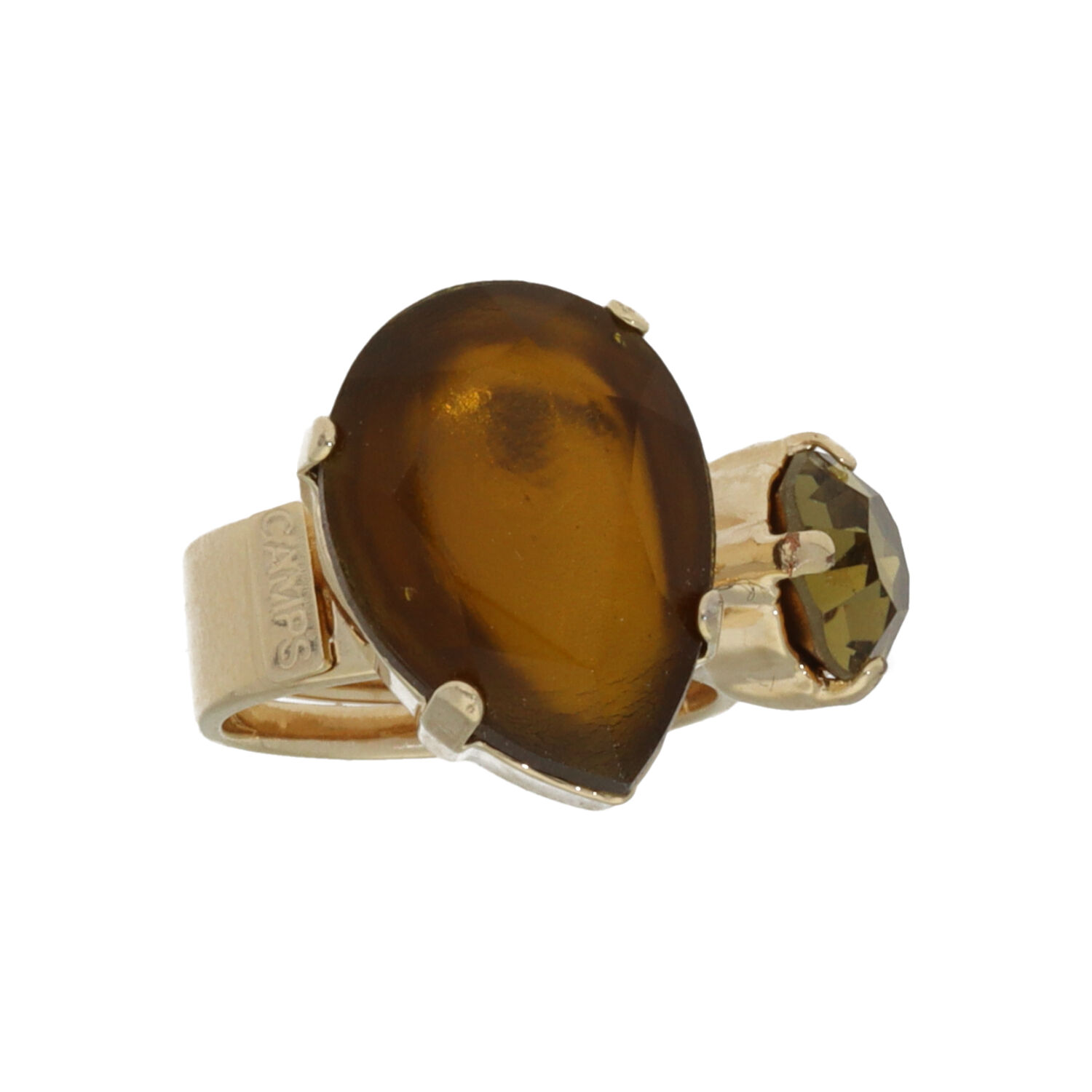 camps & camps ring Mustard Metallic Splendour Ring
