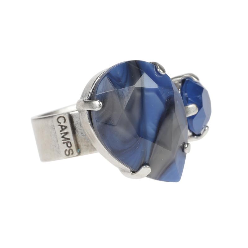 camps & camps ring navy grey splendour ring