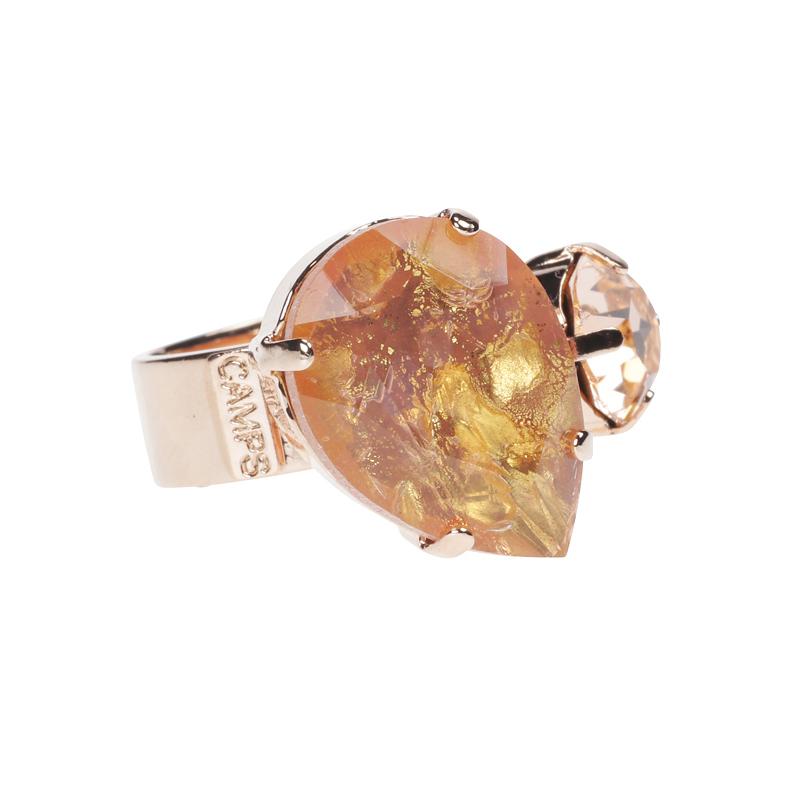 camps & camps ring peach metallic splendour ring