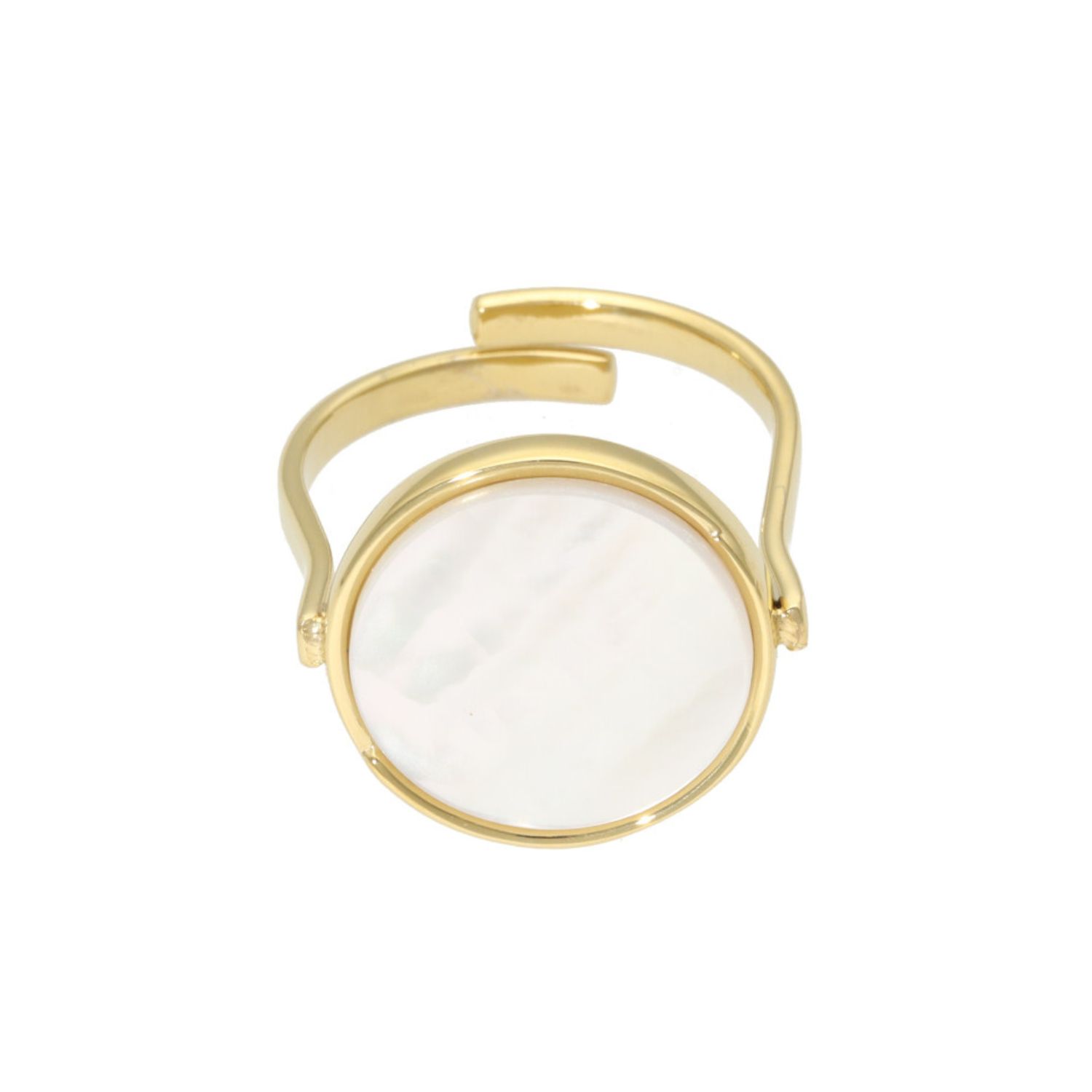 camps & camps ring Round Mother Of Pearl Ring