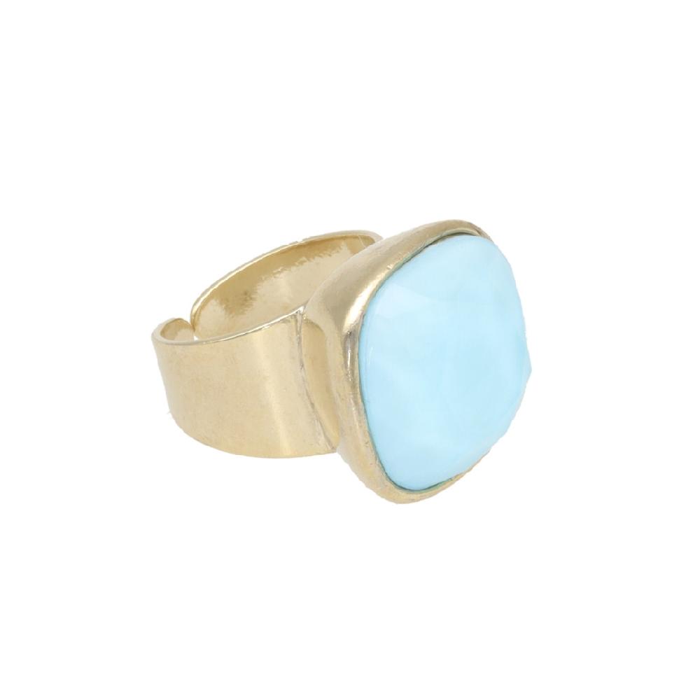 Camps & Camps Ring Square Crystal Ring