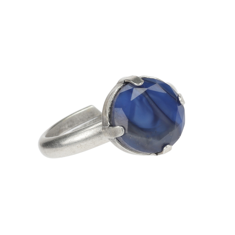 Camps & Camps Ring Tiny Navy Grey Ring