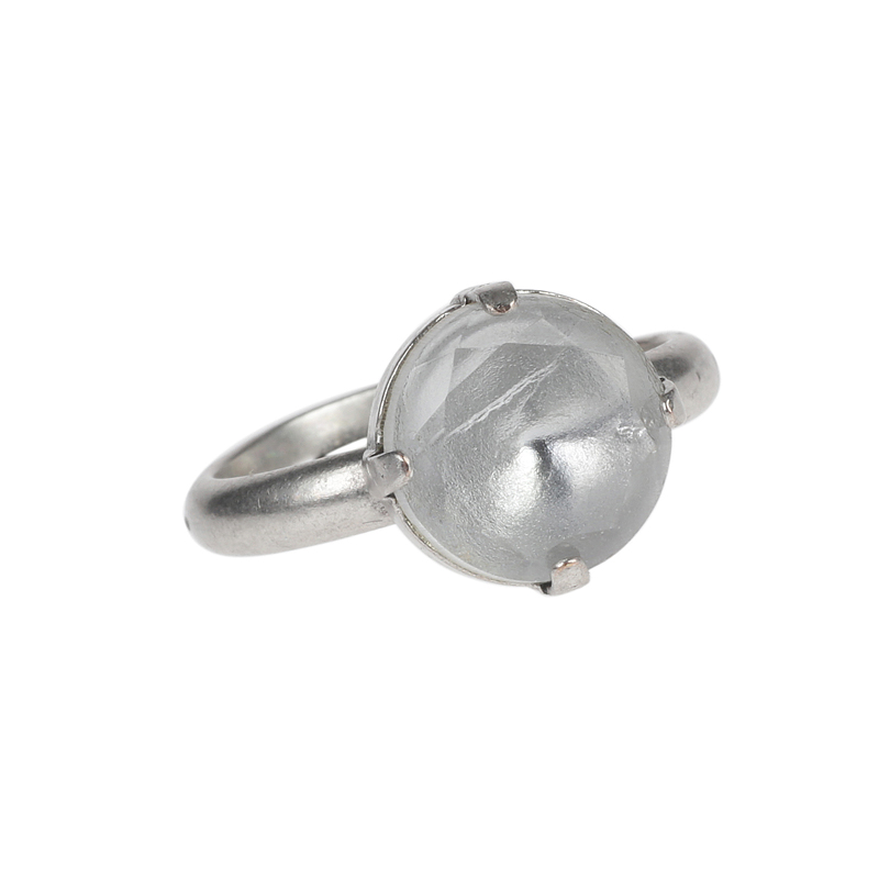 Camps & Camps Ring Tiny Shiny Silver Leaf Ring