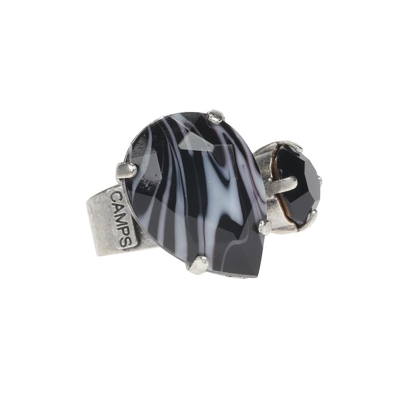 camps & camps ring zwartgrijs splendour ring