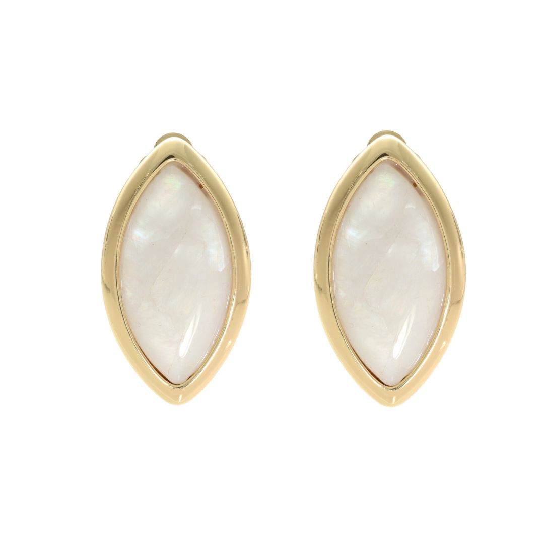 camps & camps clipsen Clip-on Mother of Pearl Earrings