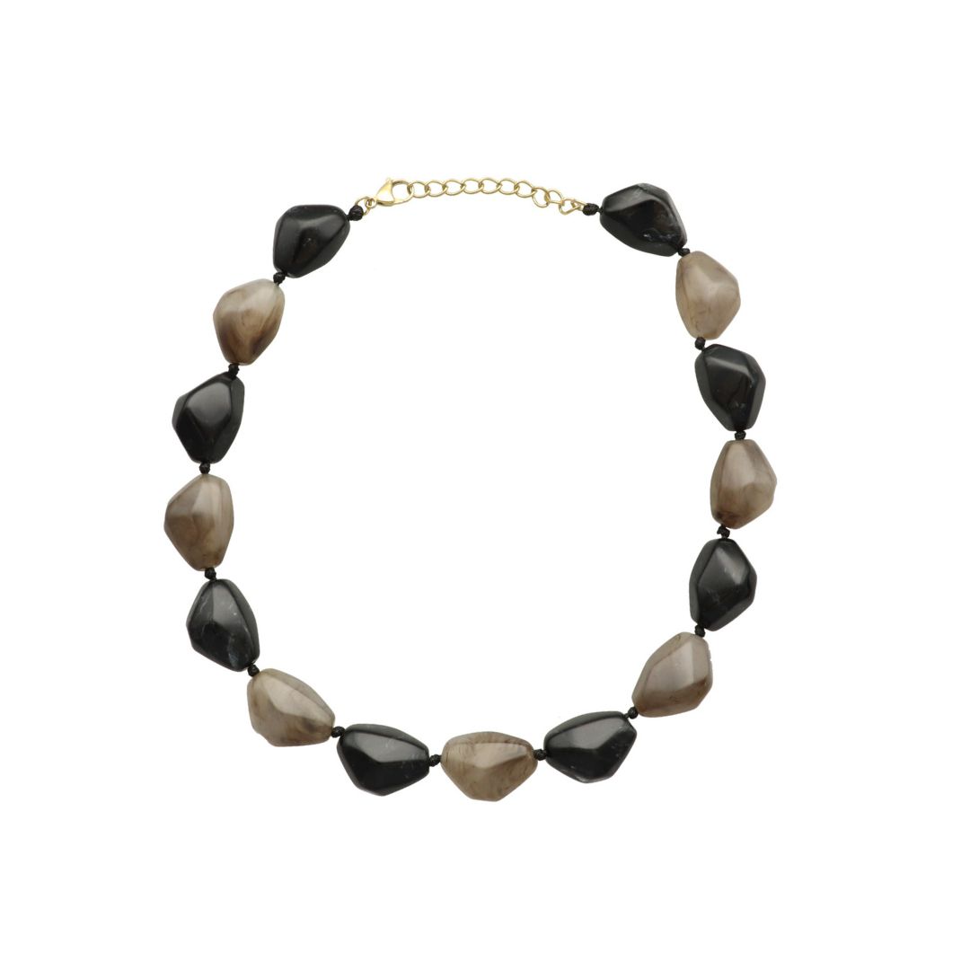 camps & camps ketting Chain Necklace With Square Stone