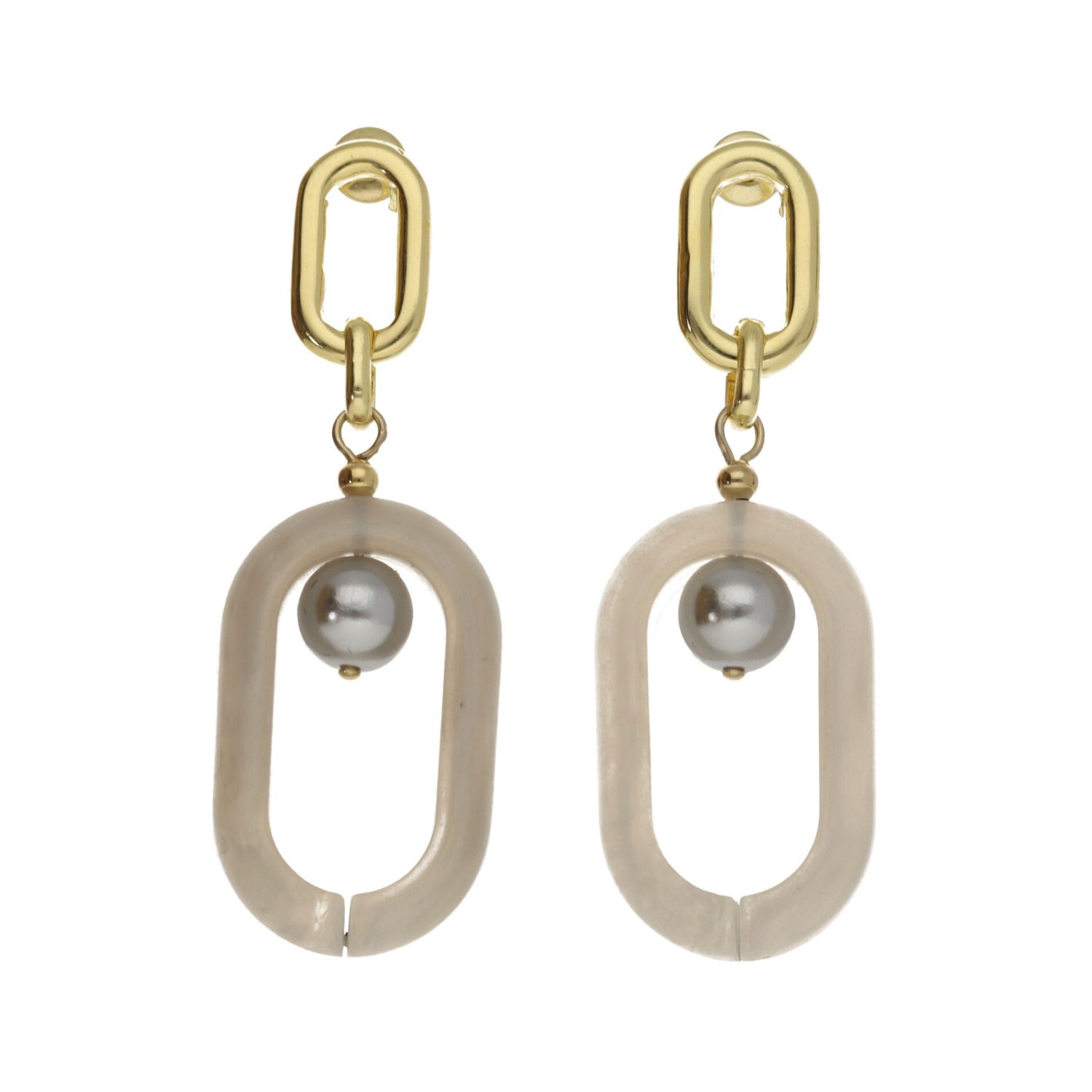 camps & camps oorhangers Everyday Oval Pearl Dangling