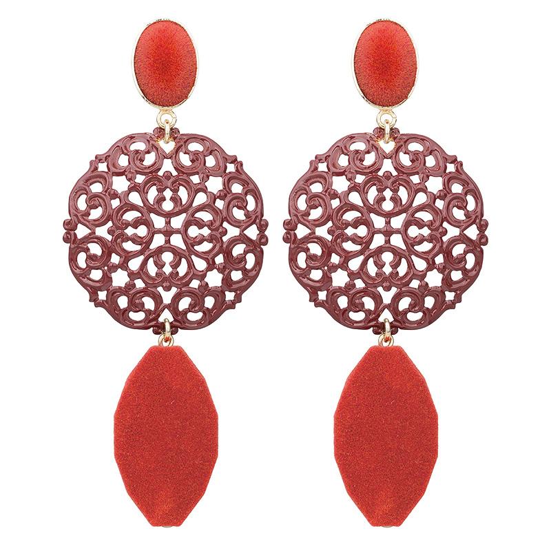 camps & camps oorhangers fiesta velvet baroque statement