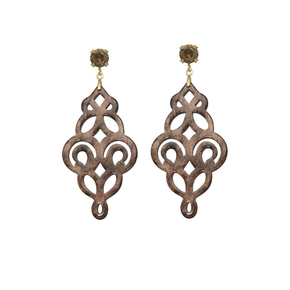camps & camps oorhangers Swarovski Filigrain Earrings