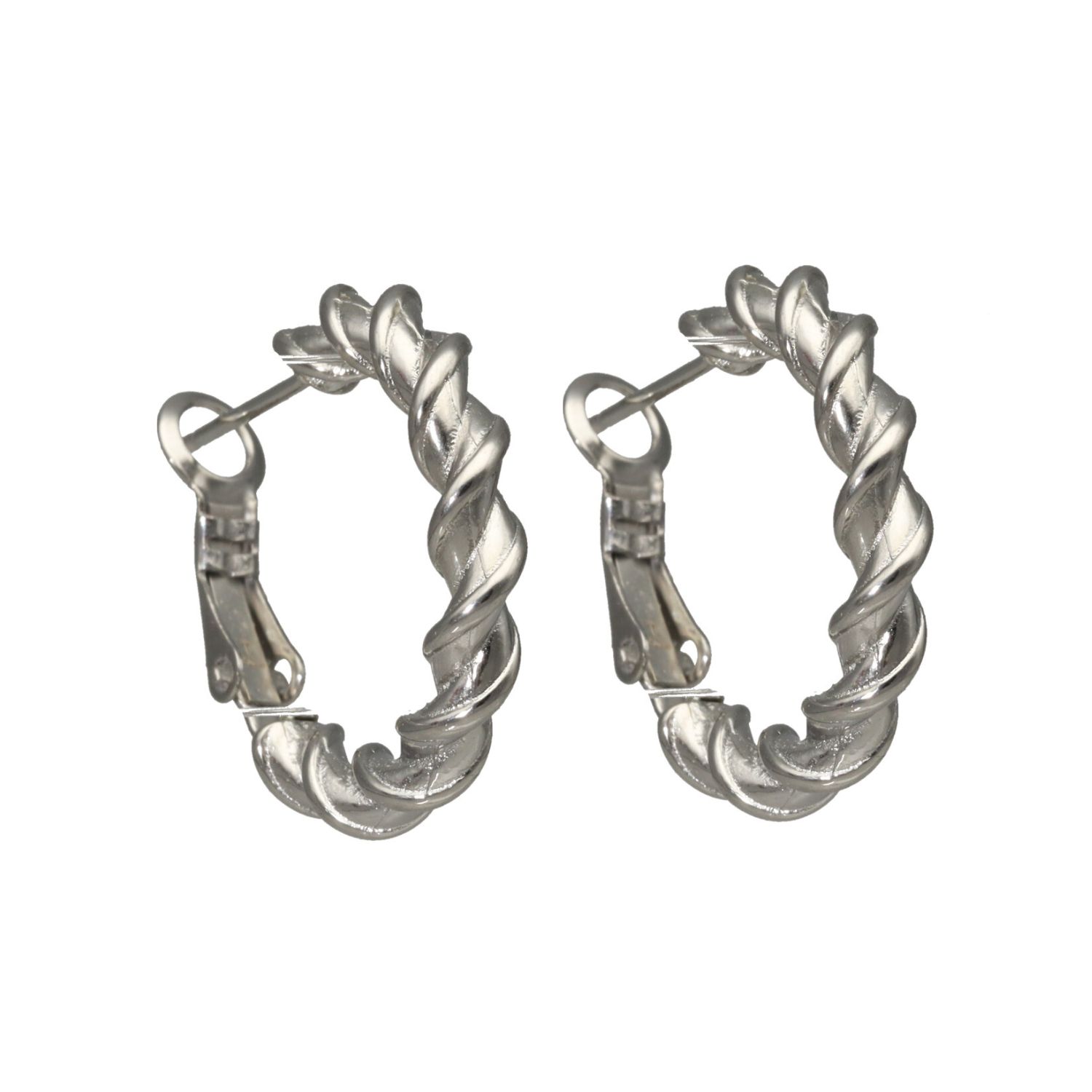 camps & camps oorringen Little Silver Twisted Earrings