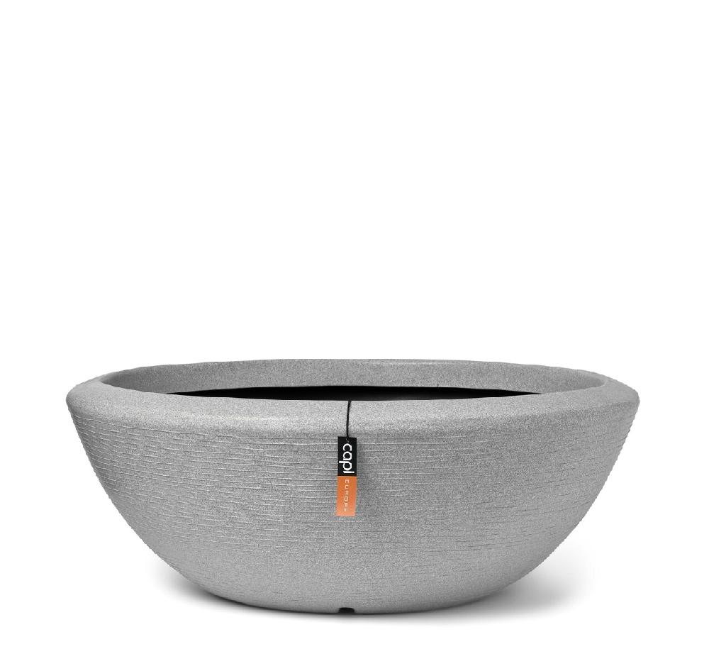 capi europe Bowl low Arc Granite 61x25 light grey