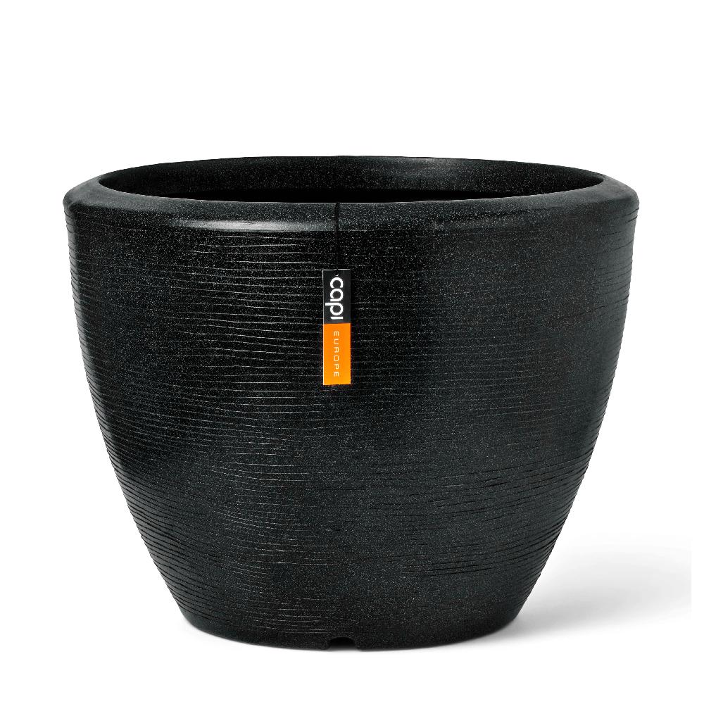 capi europe Planter ball Arc Granite 34x25 black