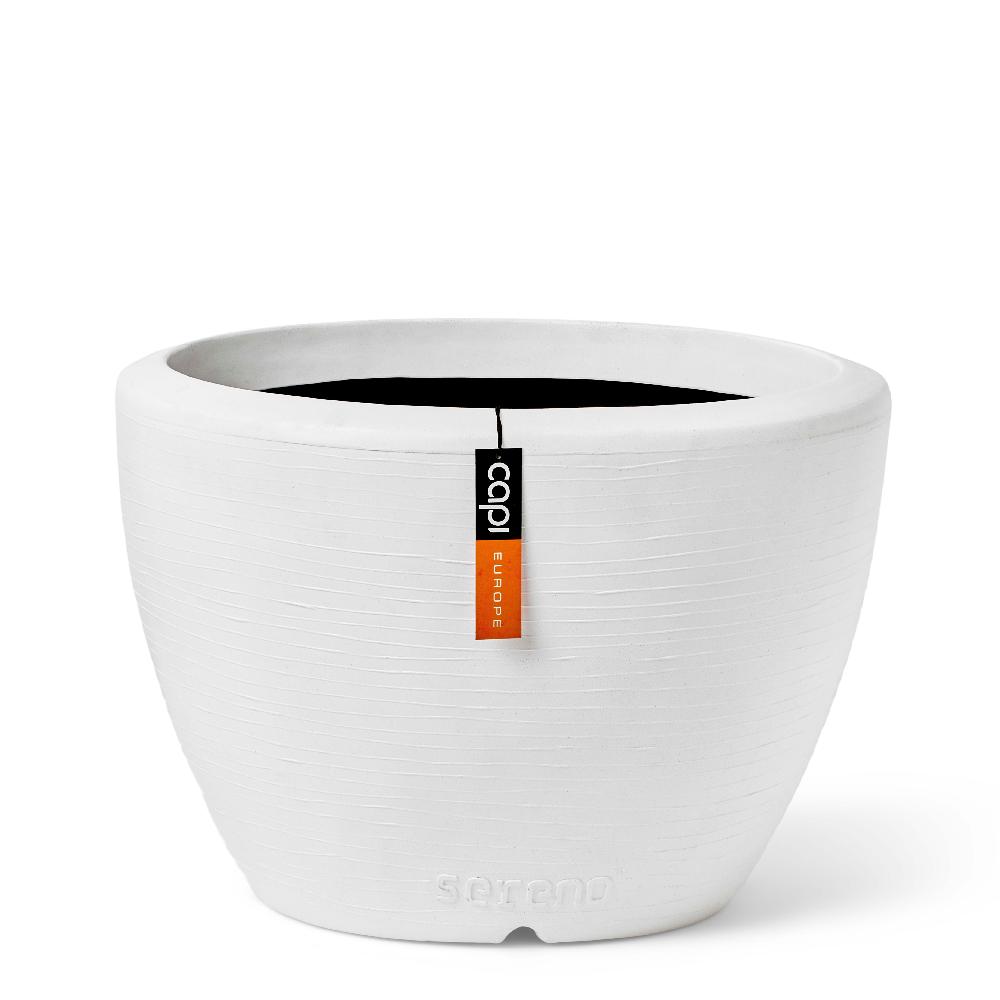 capi europe Planter ball Arc Granite 34x25 white