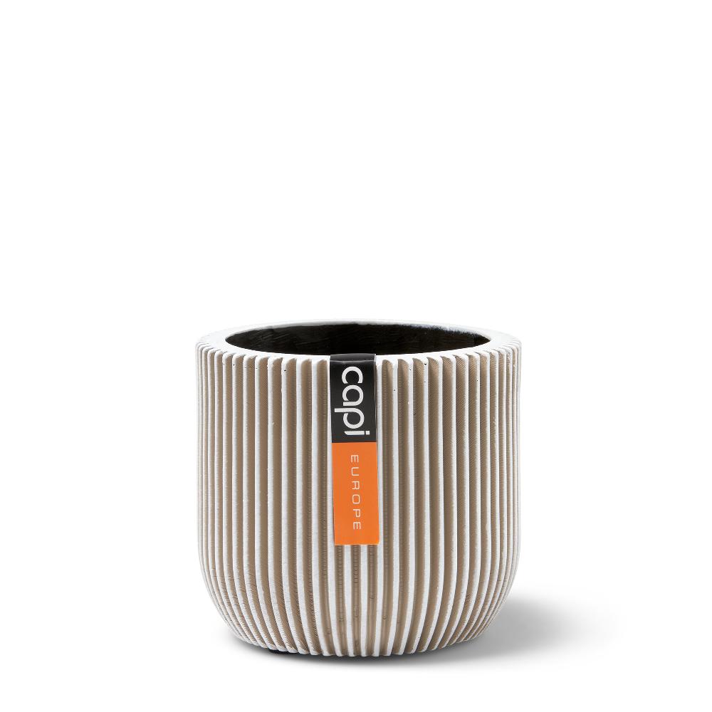capi europe Planter ball Groove 8x6 ivory