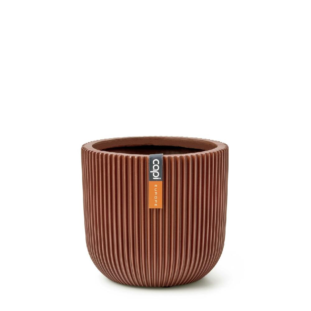 capi europe Planter ball Groove 8x6 merlot red