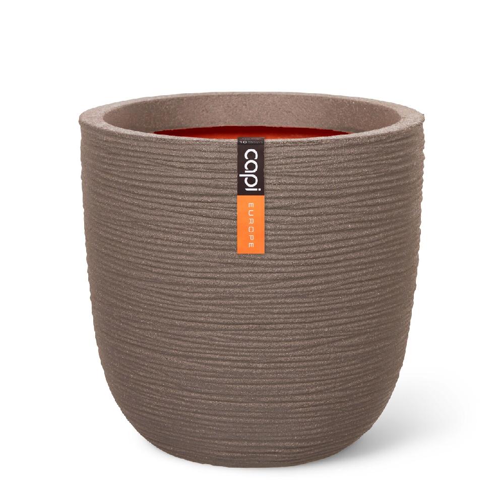 capi europe Planter ball Rib NL 35x34 warm taupe