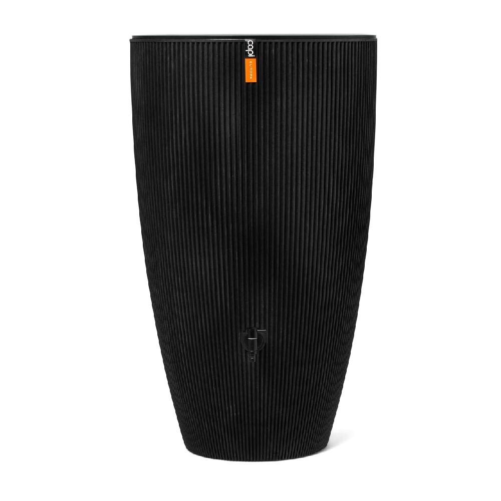 capi europe Rain barrel Groove 210L black