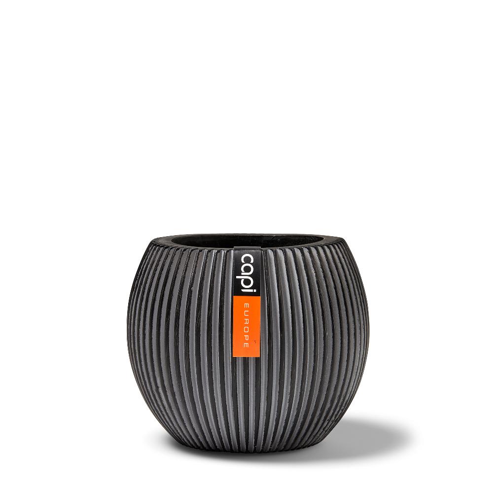 capi europe Vase ball Groove 10x9 anthracite