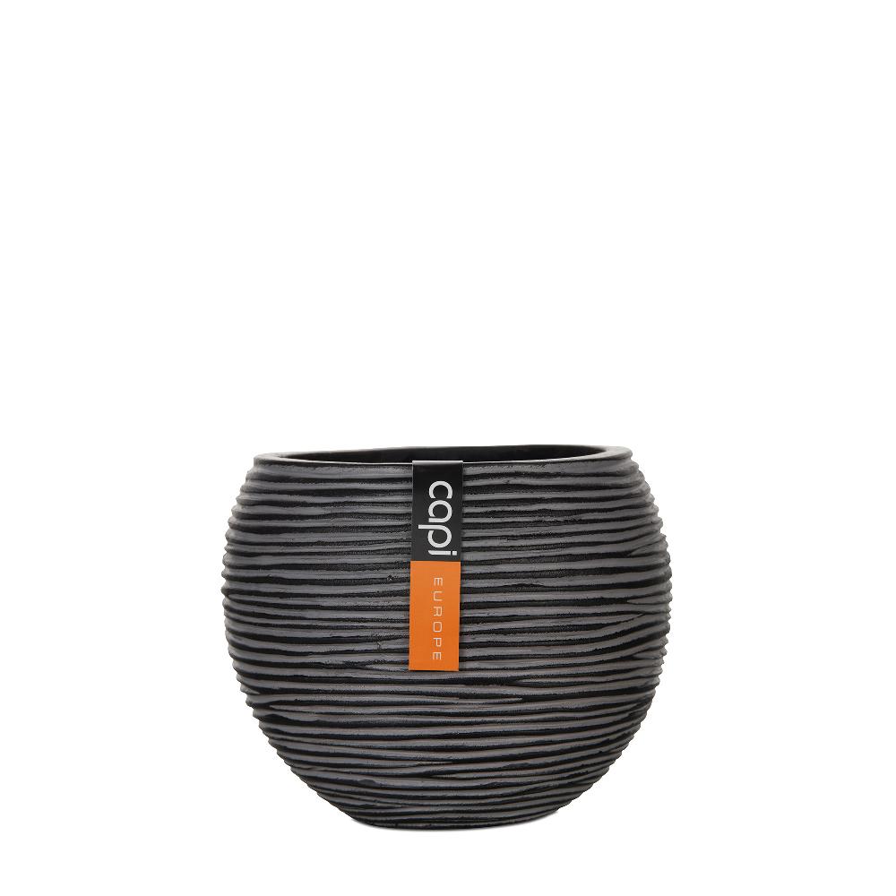 capi europe Vase ball Rib 10x9 anthracite