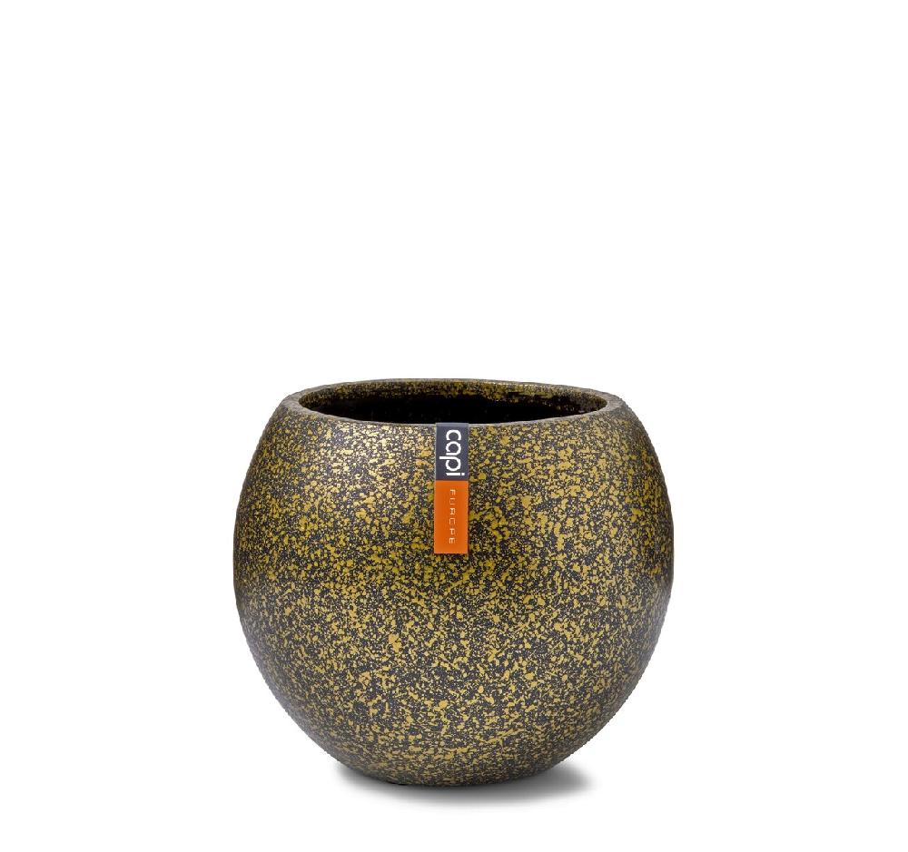 capi europe Vase ball Terrazzo 10x9 gold