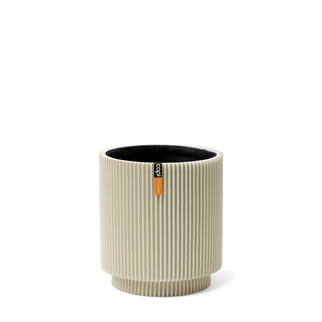 capi europe Vase cylinder Groove 8x9 beige