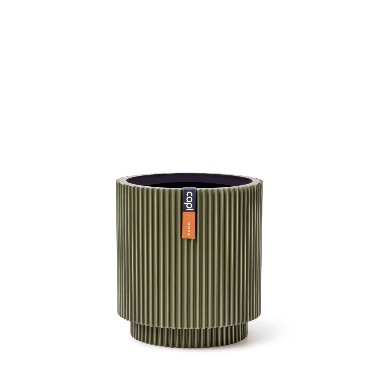 capi europe Vase cylinder Groove 8x9 green