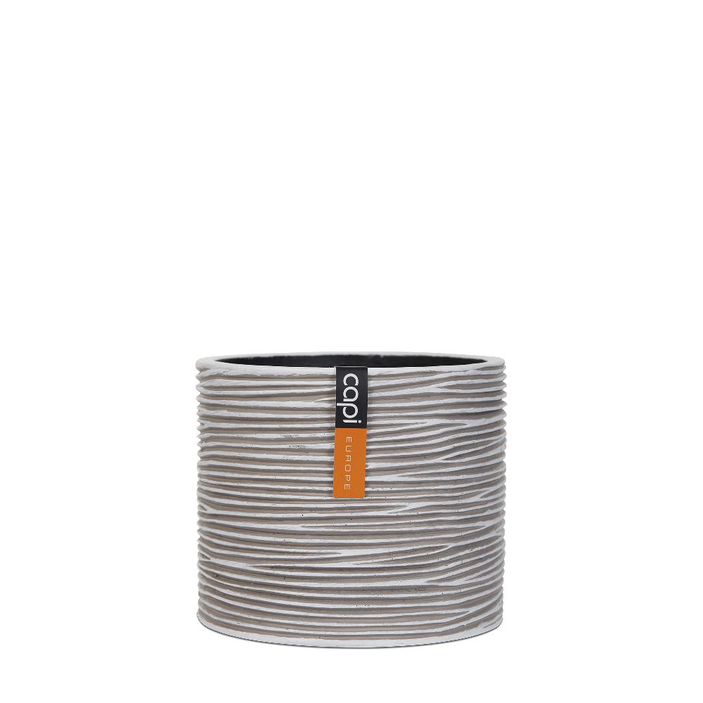 capi europe Vase cylinder Rib 12x10 ivory