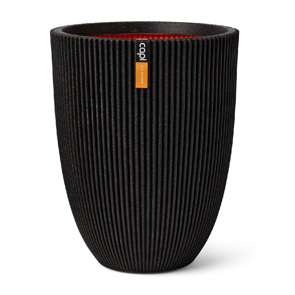 capi europe Vase elegant low Groove NL 34x46 black