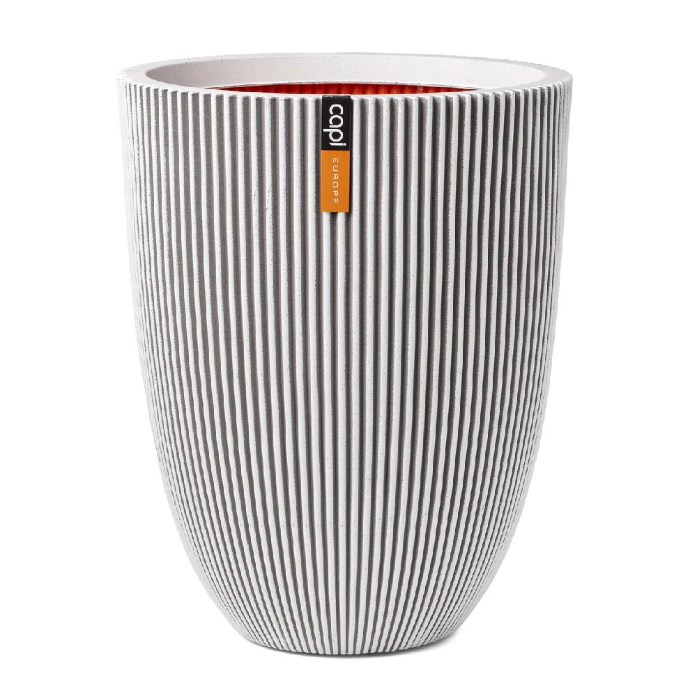 capi europe Vase elegant low Groove NL 34x46 ivory