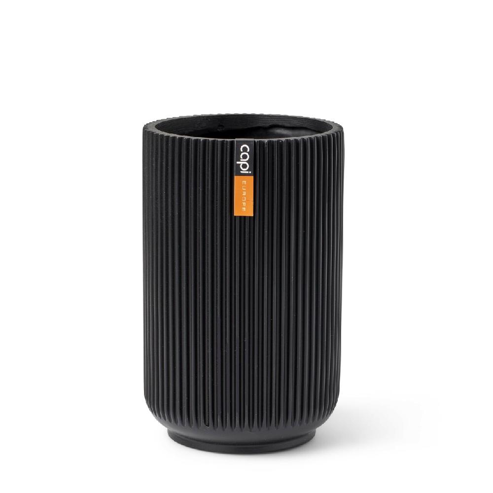 capi europe Vase high Groove 8x12 black