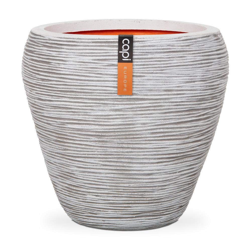 capi europe Vase taper round Rib NL 42x38 ivory