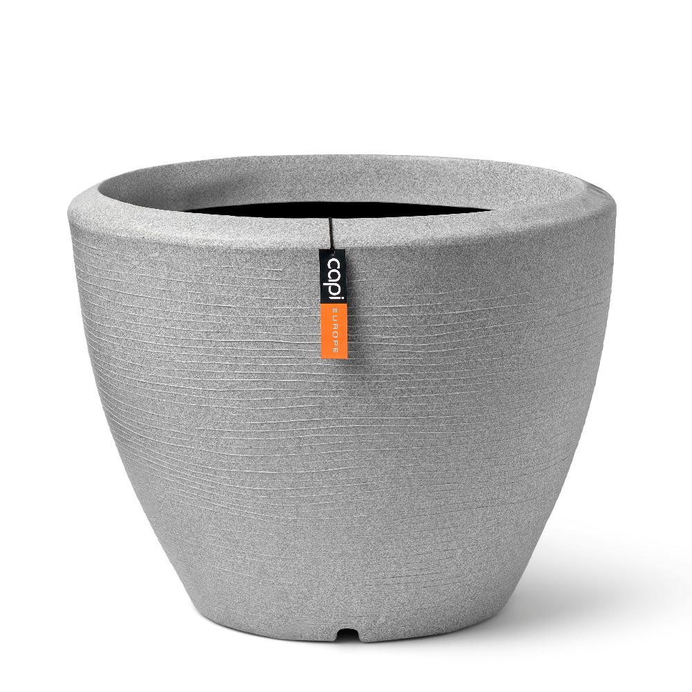 capi europe Planter ball Arc Granite 34x25 light grey