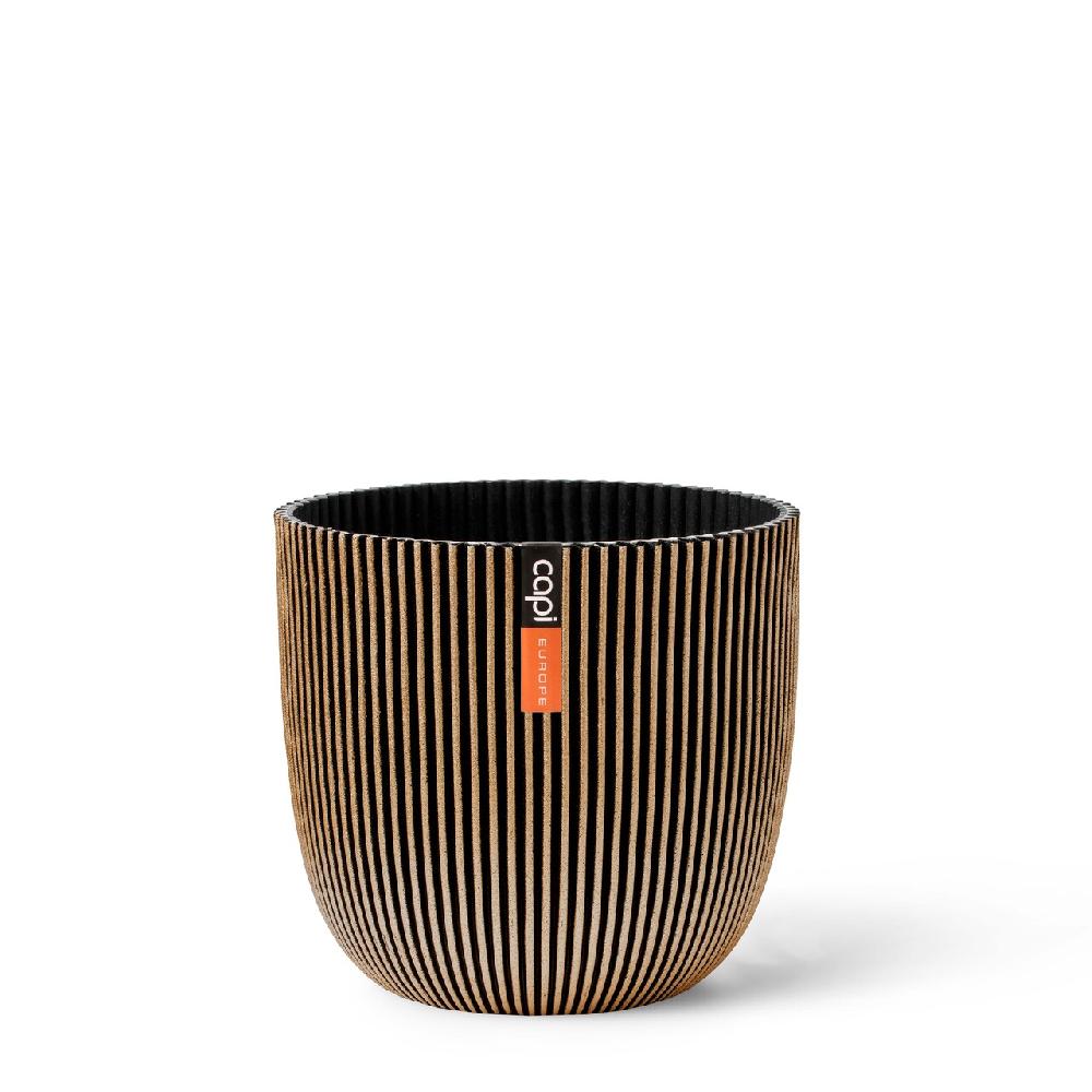 capi europe Planter ball Groove 16 5x15 Textile gold black